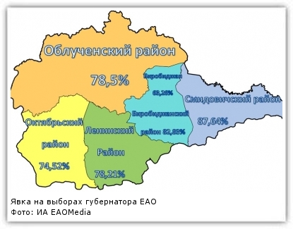 Карта смидовичского района еао