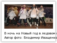 В ночь на Новый год в ледовом городке состоялось представление резидентов Деда Мороза Автор фото: Владимир Иващенко